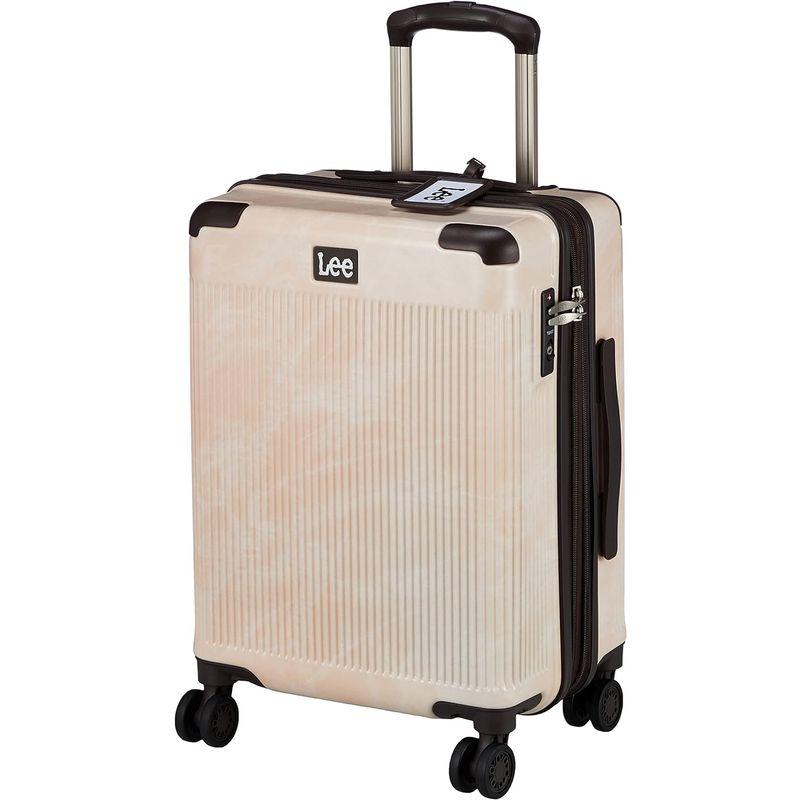 直接買 リー スーツケース 超軽量 双輪 表面デニム調 内装ペイズリー柄 機内持ち込みサイズ TSAロック マチ拡張 約38?47L 1 cm ピン