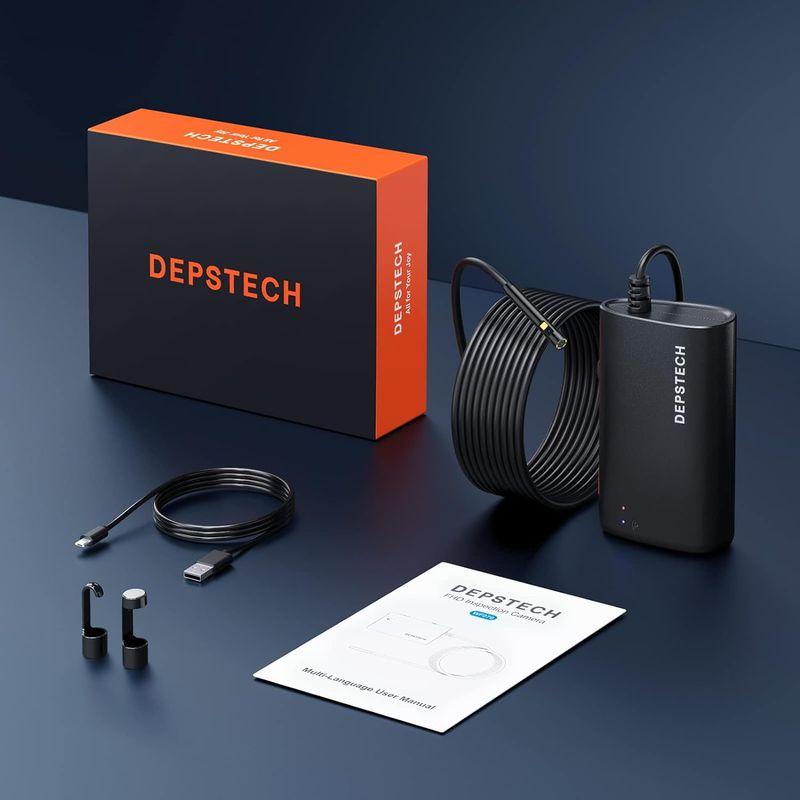 DEPSTECH ファイバースコープ デュアルレンズ 5mm極細内視鏡カメラ 1080P HD ワイヤレス内視鏡 WiFi接続 iPhone｜moanashop｜03