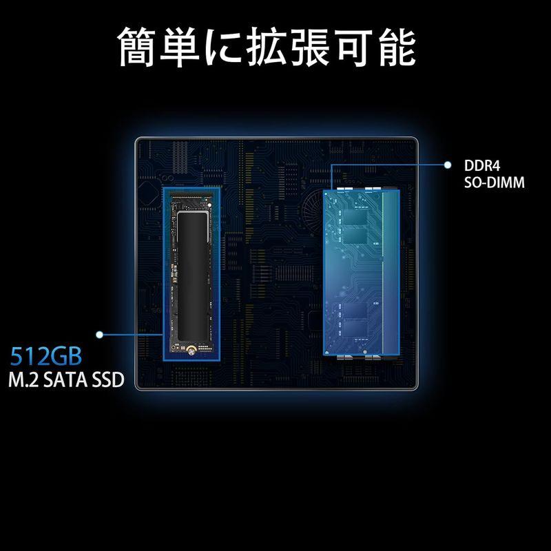 BMAX ミニPC インテル N95 16GB 512GB SSD 小型pc 容量拡大可能 4C4T 最大3.4GHz デスクトップPC W｜moanashop｜06