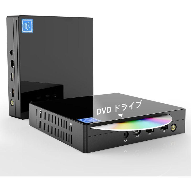 Dobios ミニpc mini pc 2024新版 DVDドライブ内蔵 Windows11 Pro MS Office 2019 12GB｜moanashop｜02