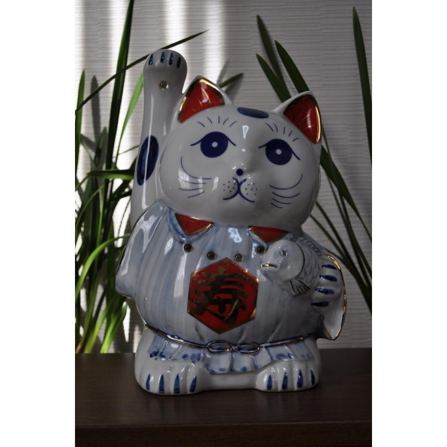 送料無料合格招き猫 (特大) 右手を上げた,合格を招く招き猫・開運アップ・福猫・ 招き猫置物・オーナメント・招き猫風水・ 合格祈願・入学祝い・入社祝い・　　