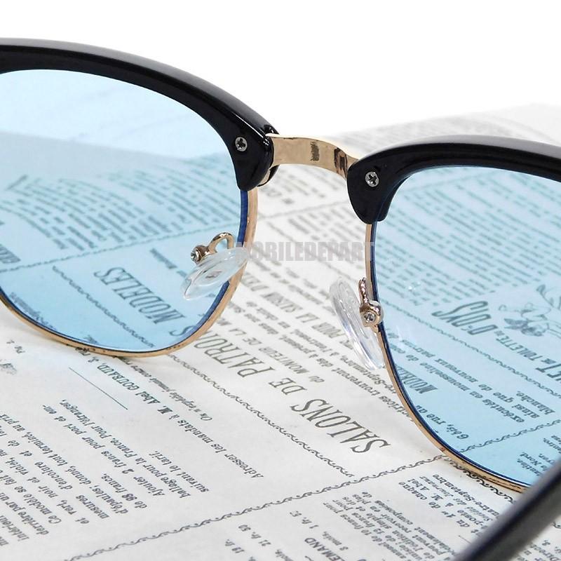 サングラス メンズ レディース ブロウ サーモント ウェリントン カラーレンズ ブルー 青 おしゃれ 安い 紫外線カット Sm 131 Mobiledepart 2nd 通販 Yahoo ショッピング