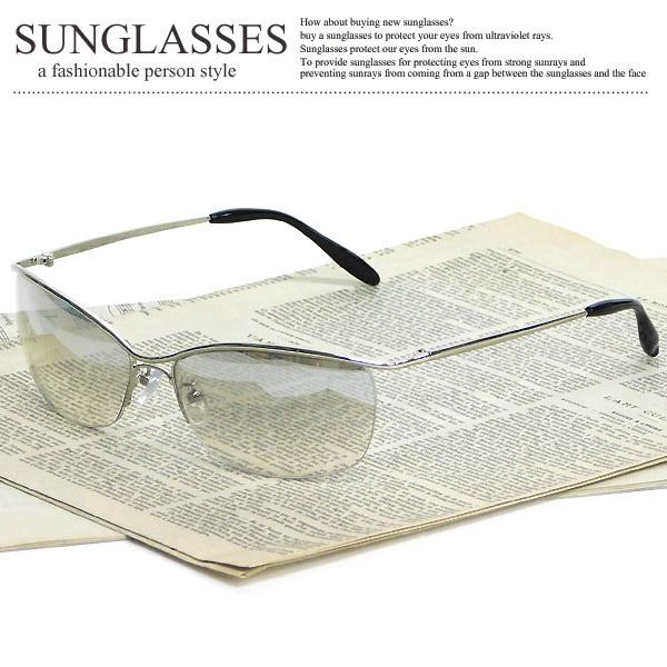 474円 最大73 Offクーポン サングラス メンズ おしゃれ Uvカット メガネ チョイワル オラオラ系 伊達メガネ 人気 リームレス型 哀川翔風 所ジョージ風