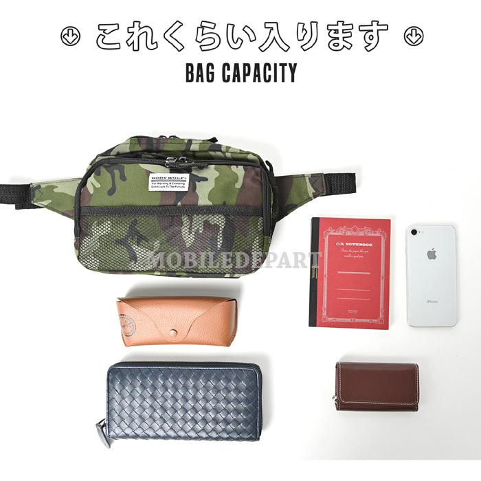 2WAY ウエストバッグ メンズ レディース ボディバッグ ウエストポーチ