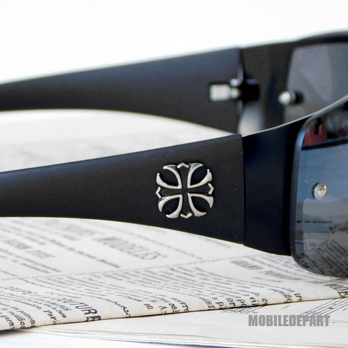 オラオラ系 ちょい悪系 サングラス メンズ UVカット メタルクロス