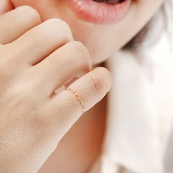 ピンキーリング チェーンリング K18 18金 重ねづけ ファランジリング カットアズキ 小豆 リング 母の日 プレゼント ギフト Nsk 41 アクセサリー通販 モバナナ 通販 Yahoo ショッピング