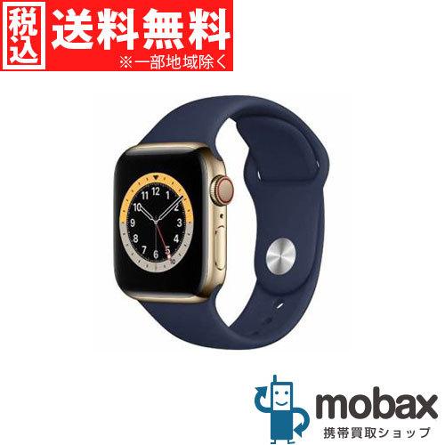 モバックス◆キャンペーン Apple Watch Series GPS Cellular 40mm　MJXM3J A　ゴールドステンレススチールとディープネイビースポーツバンド