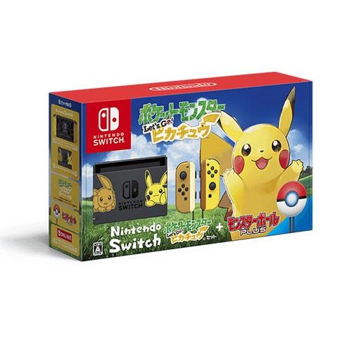 ◆キャンペーン【新品未使用】Nintendo Switch ポケットモンスター Let's Go! ピカチュウセット（モンスターボール Plus付き） HAC-S-KFAGA｜mobax