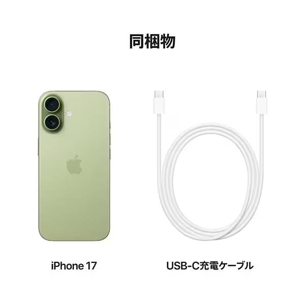 【ほぼ未使用】iPhone17 256GB SIMフリー おまけ付き iPhone17 256GB Sage（eSIMのみ対応）【国内版SIMフリー】 【新品 未