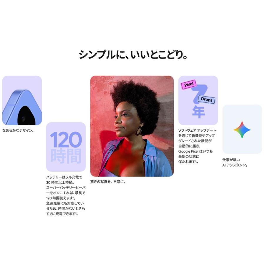 Google Pixel 10a Lavender 128GB/8GB【キャリア版SIMフリー】【新品 未開封】 白ロム GV0BPの画像