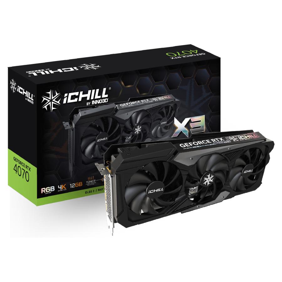 INNO3D GEFORCE RTX 4070 ICHILL X3 12GB【新品 未開封】GeForce 4070 