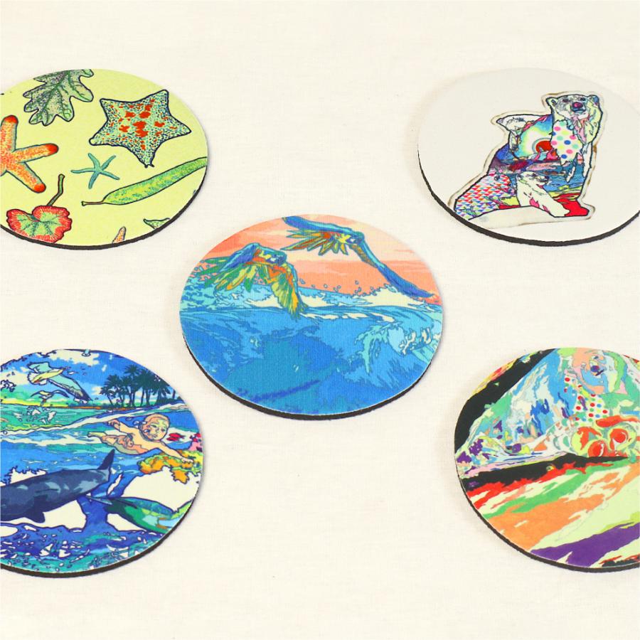 モビーズ公式 BIOSPHERE コースター 5個 セット ウェットスーツ生地 吸水 宮城県 石巻 MOBBY'S 雑貨 日本製 吸水コースター おしゃれ アート インテリア |  | 09