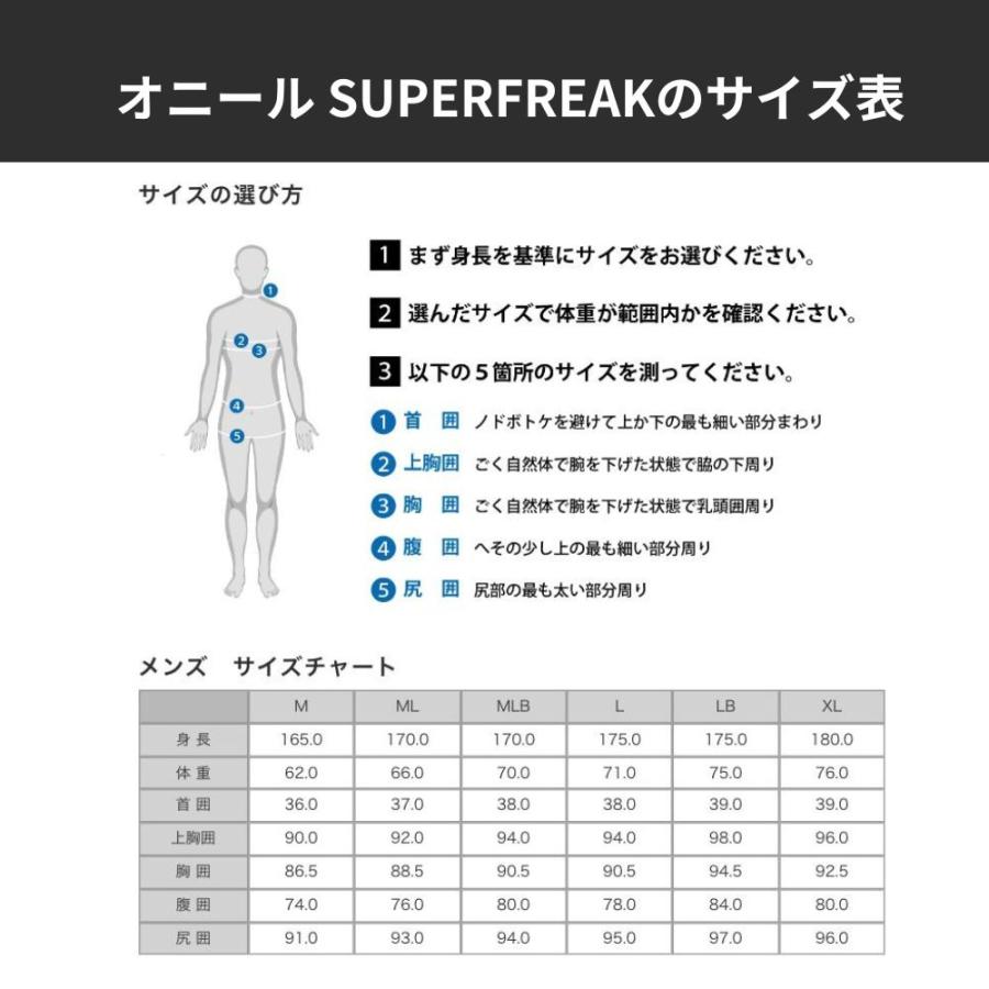 【公式】シーガル  3/2mm メンズ・オニール・ バックジップ(2023春夏)｜mobbydickec｜10