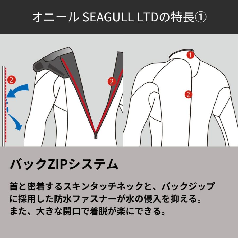 【セール】O'NEILL メンズ 175cm Lサイズ シーガル 3×2ミリ O'NEILL ＼セール 50%OFF／ 【オニール公式】 シーガル LTD 3mm