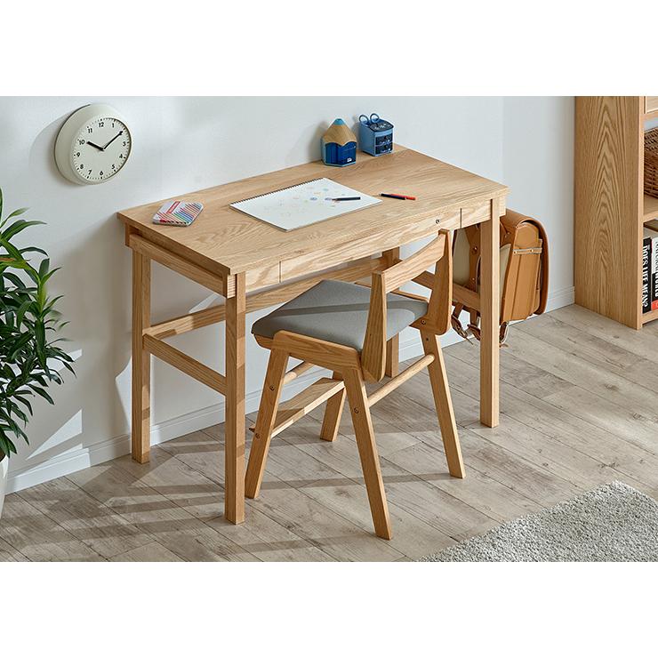 杉工場 国産 完成品 天然木レッドオーク無垢材使用 学習机 学習デスク