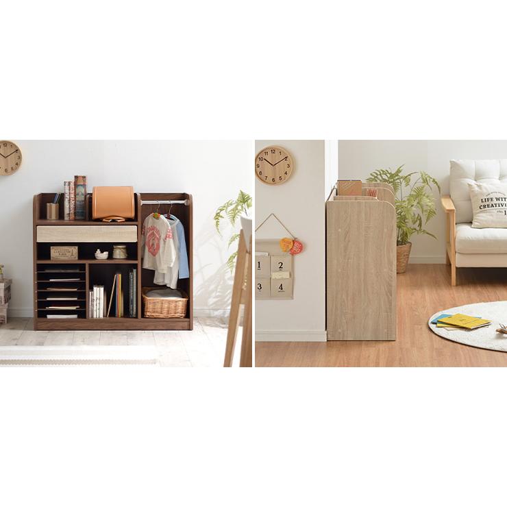 ランドセルラック キャスター付き ランドセル収納 キッズラック 子供部屋 おしゃれ 収納 棚 幅93cm Cacao(カカオ) ワイド 4色対応 | smart-i | 17