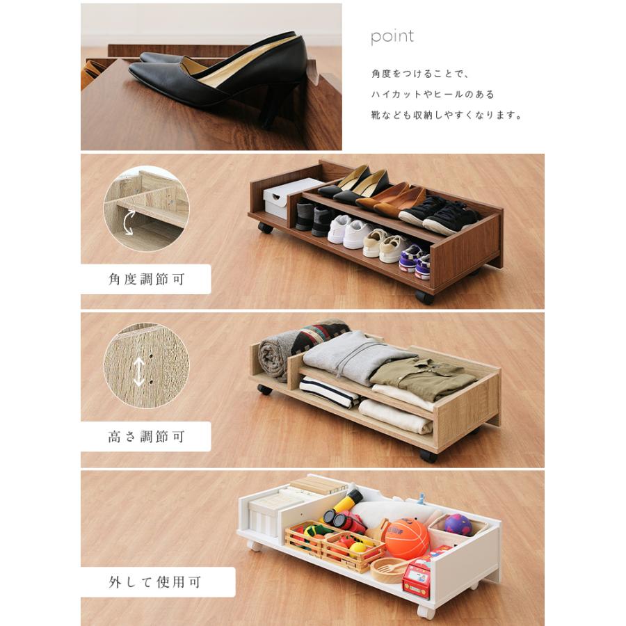 まいまい★送料無料★木製キャスター付きおもちゃ箱②×3個 パイン材収納BOXキャスター付き | 無印良品