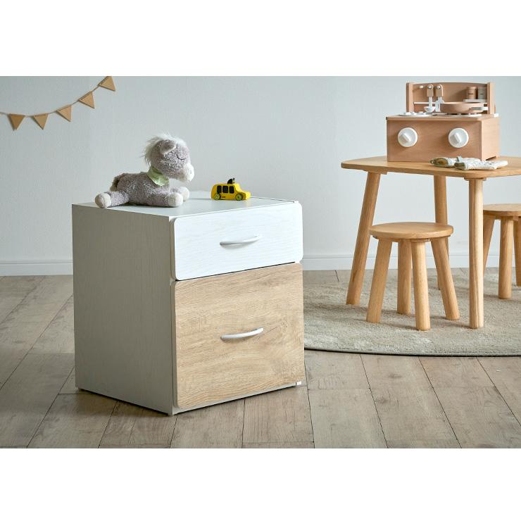 モモナチュラル 3段チェスト 子供部屋 引き出し収納 【公式通販】