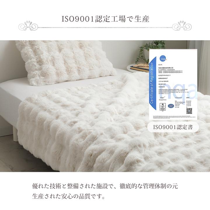 毛布 2枚合わせ セミダブル ブランケット ひざ掛け フェイクファー 洗える おしゃれ シンプル 姫系 かわいい La Pierce Premium(ラピアスプレミアム) 160x200cm | DT | 16