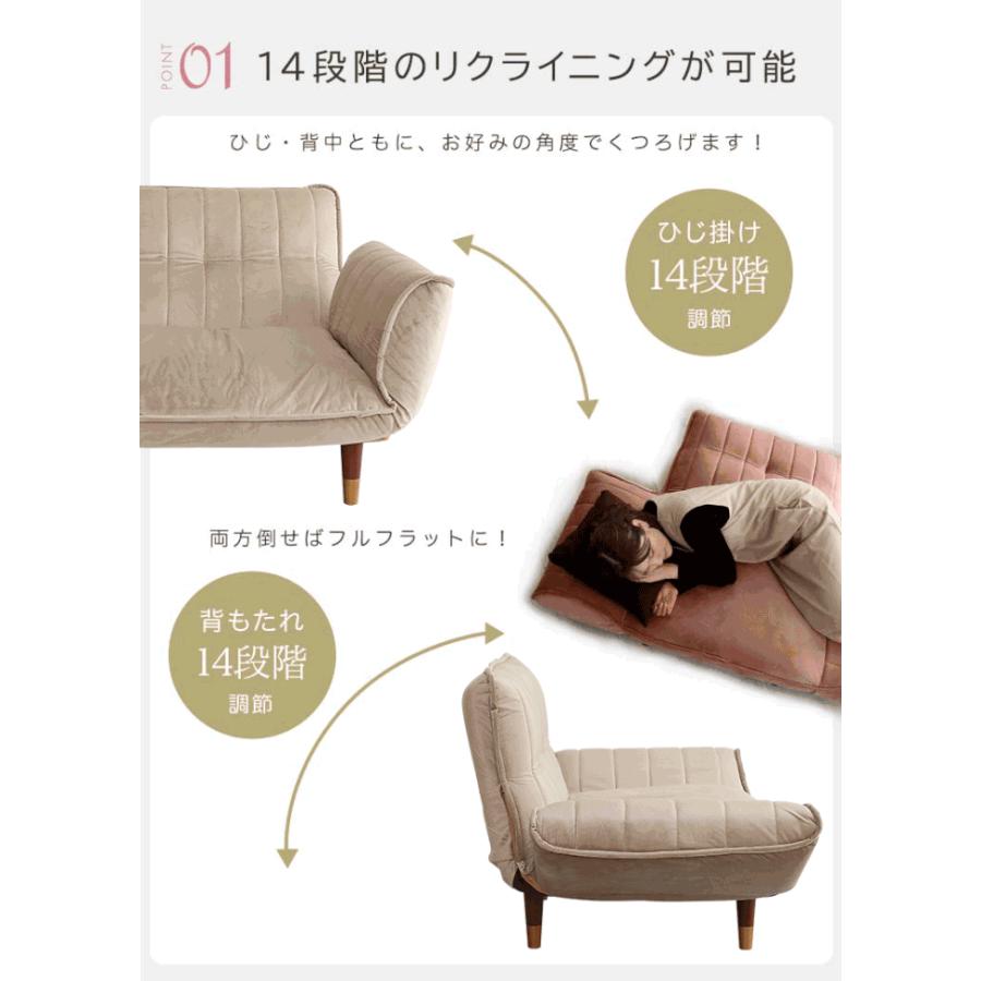 ソファ ベロアカウチソファ 1人掛け Chammy チャミー SH-07-OKBA1P--PKBK 日本製 一人用 ベロア生地 コンパクト おしゃれ リクライニング カラーバリエーション |  | 14
