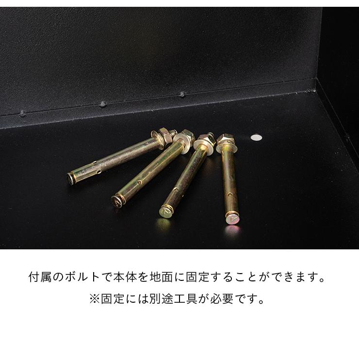 ポスト付き 置き型 一戸建て用 防水 スタンド 宅配ボックス 棚付き 郵便ポスト 郵便受け カギ付き 玄関 おしゃれ 2色対応 デリバリーボックス PST-216SV | 東谷 | 16