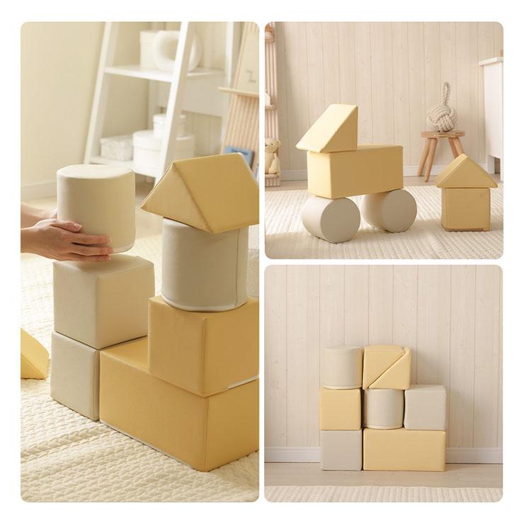 おもちゃ 積み木 ブロック 8個セット 日本製 知育玩具 子ども キッズ ベビー おしゃれ 子供部屋 プレゼント Play cushion mini(プレイクッション ミニ) 2色対応 |  | 09