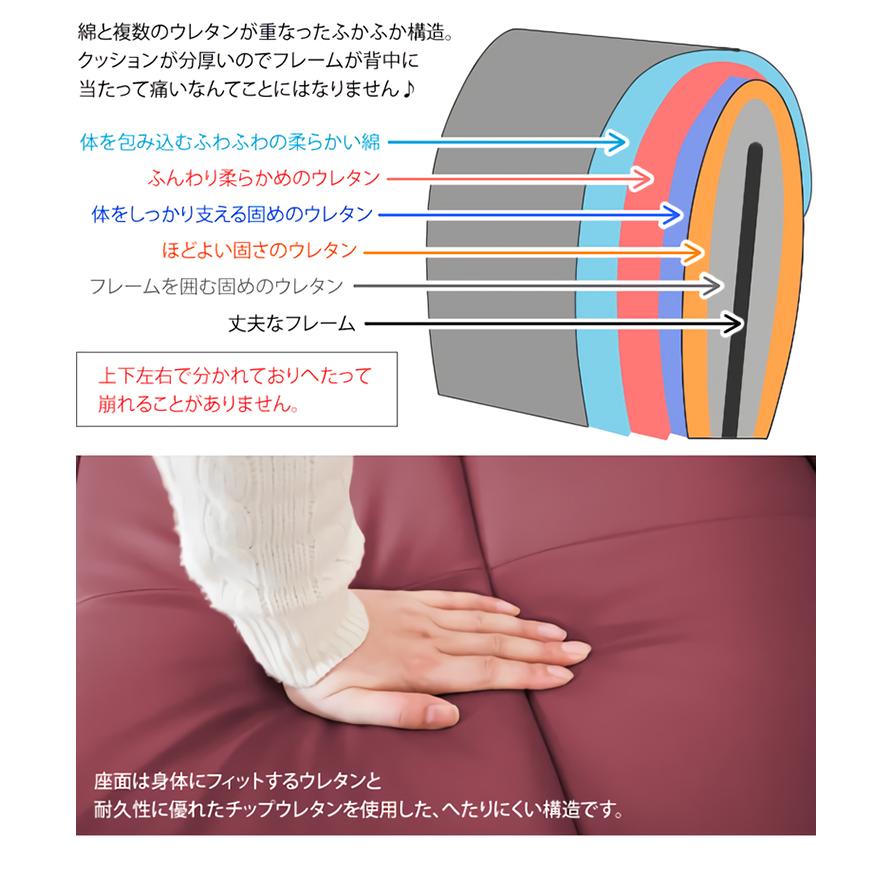 日本製 スーパーソフトレザー 座椅子 響 YS-C1367HR 父の日ギフト 