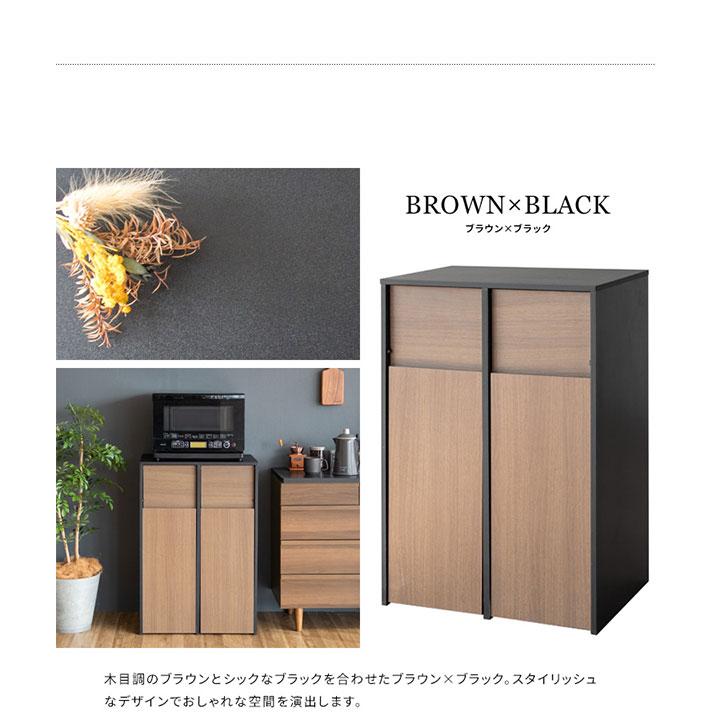 ゴミ箱 分別キャスター ダストボックス おしゃれ 北欧風 キャスター付き 大型 キッチン レンジ台 調味料 シンプル ゴミ袋が見えない Helios(ヘリオス) DB-F2100