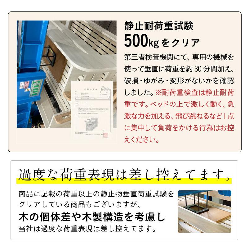 特許構造 耐荷重500kg 二段ベッド 2段ベッド 二段ベット 2段ベット