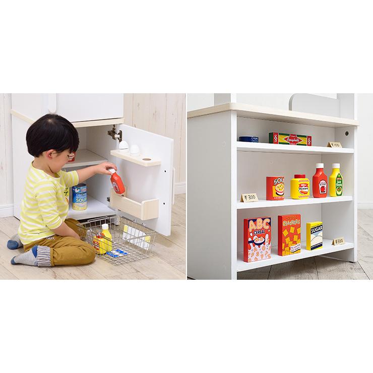 ままごと おままごと 食べ物セット 食材 調味料セット 木製 お料理 お店屋さんごっこ パントリーセット 9点セット おもちゃ 家具通販のメーベル 通販 Yahoo ショッピング