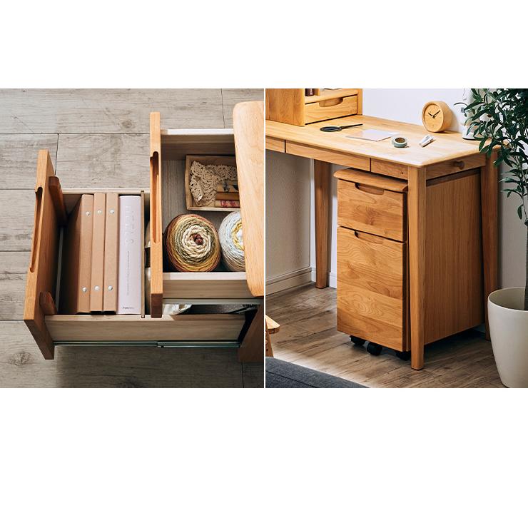 キャスター付 学習机用ワゴン サイドワゴン サイドチェスト 子供部屋