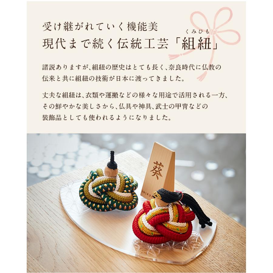 日本製 名札付き 雛人形 ひな人形 コンパクト 組紐雛人形 4点 日本製 名札付き 雛人形 ひな人形 コンパクト 組紐雛人形 4点