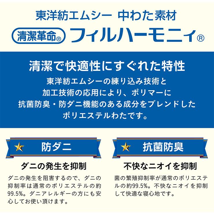 日本製 東洋紡フィルハーモニイ使用 ファミリー 掛け布団 掛布団 3人用 240x200cm 掛布団カバー付き 掛け布団カバー付き 布団 ふとん 家族 子供 大人 2色対応 |  | 10