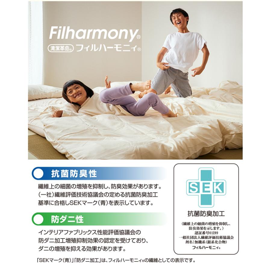 日本製 東洋紡フィルハーモニイ使用 ファミリー 掛け布団 掛布団 3人用 240x200cm 掛布団カバー付き 掛け布団カバー付き 布団 ふとん 家族 子供 大人 2色対応 |  | 11