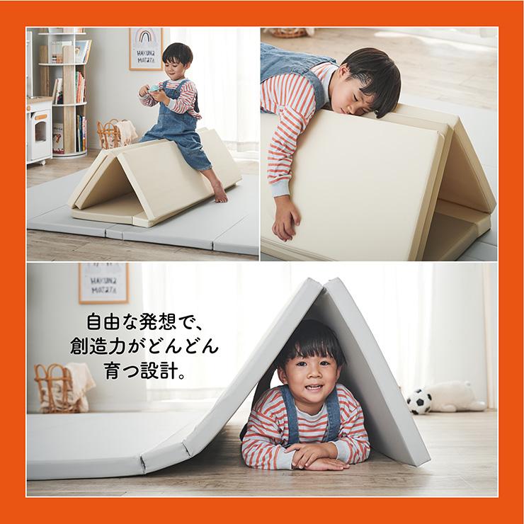 【10層超極厚構造】プレイマット 折りたたみ シームレスタイプ 160x200 赤ちゃん ベビーマット おしゃれ キッズマット 厚み4cm Mosto(モスト) 4色対応_18