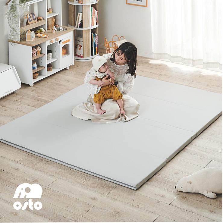 【10層超極厚構造】プレイマット 折りたたみ シームレスタイプ 160x200 赤ちゃん ベビーマット おしゃれ キッズマット 厚み4cm Mosto(モスト) 4色対応_23