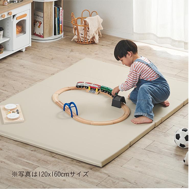 【10層超極厚構造】プレイマット 折りたたみ シームレスタイプ 160x200 赤ちゃん ベビーマット おしゃれ キッズマット 厚み4cm Mosto(モスト) 4色対応_6