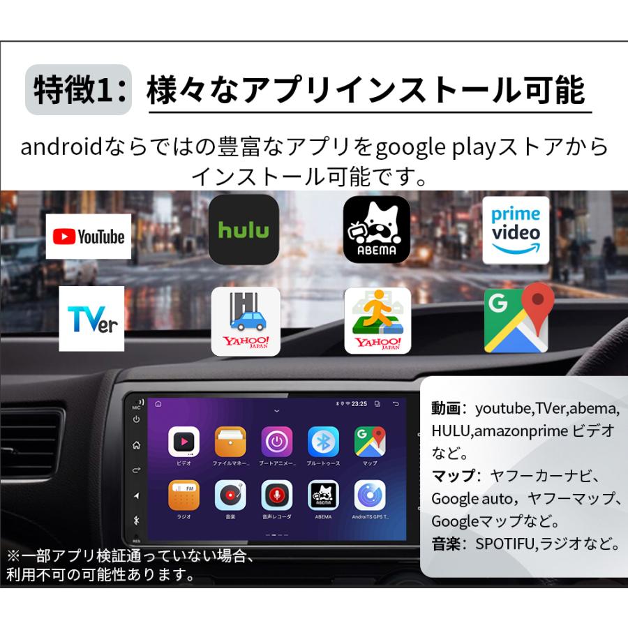 PC-N08K2S アンドロイドカーナビ 7インチ 4+64G Android10.0 Bluetooth