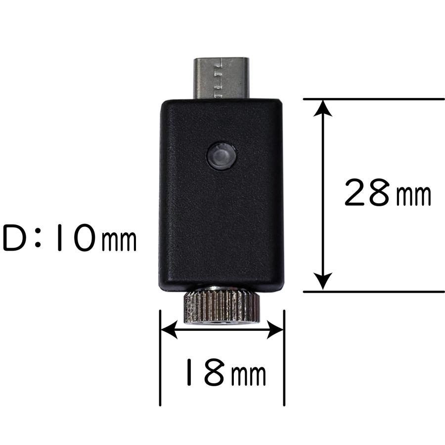 USB Type-C電源用ピンジャック変換コネクタ（LED付）：HT-PC |  | 05