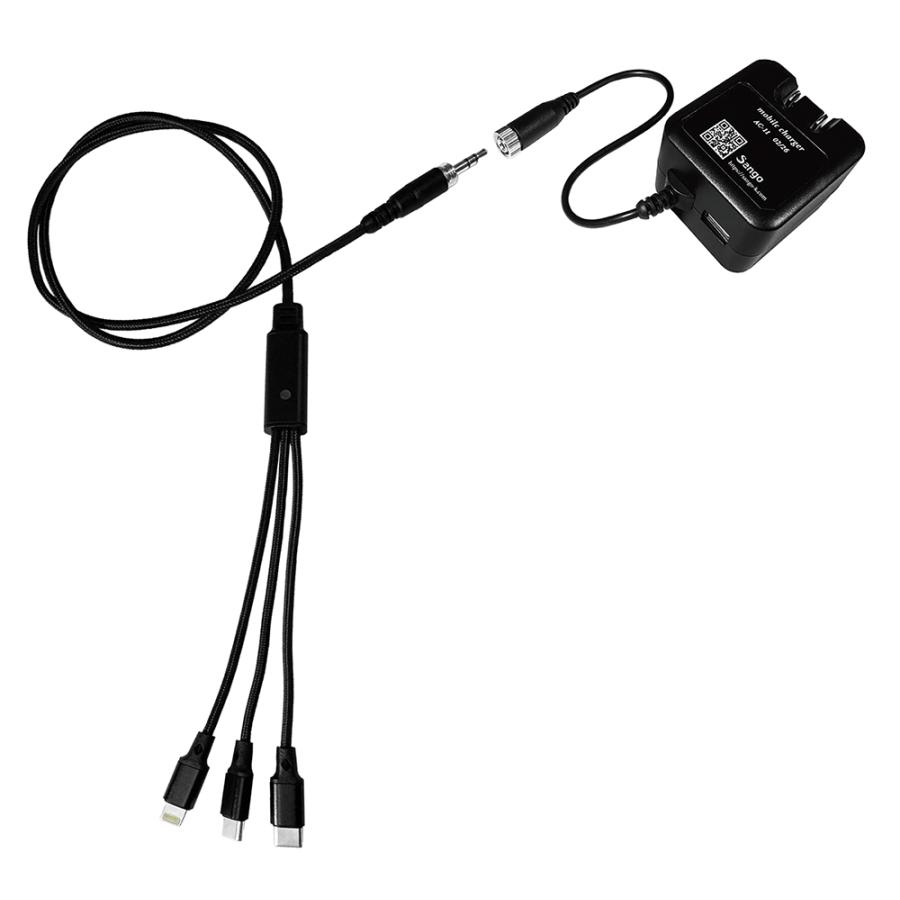 充電器セット 3in1充電セット ピンジャック（HT-27）とUSB-A×1のACアダプタ 3台同時