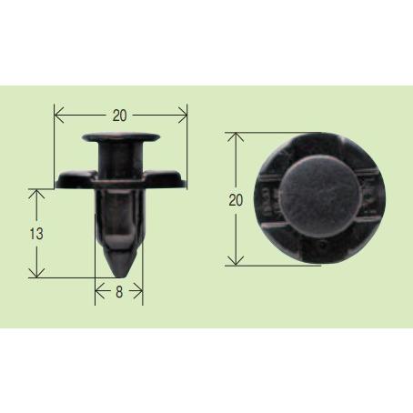 ヤマト自動車 Moveon (ムーブオン) 4006-CN-196 内張クリップ 30個入