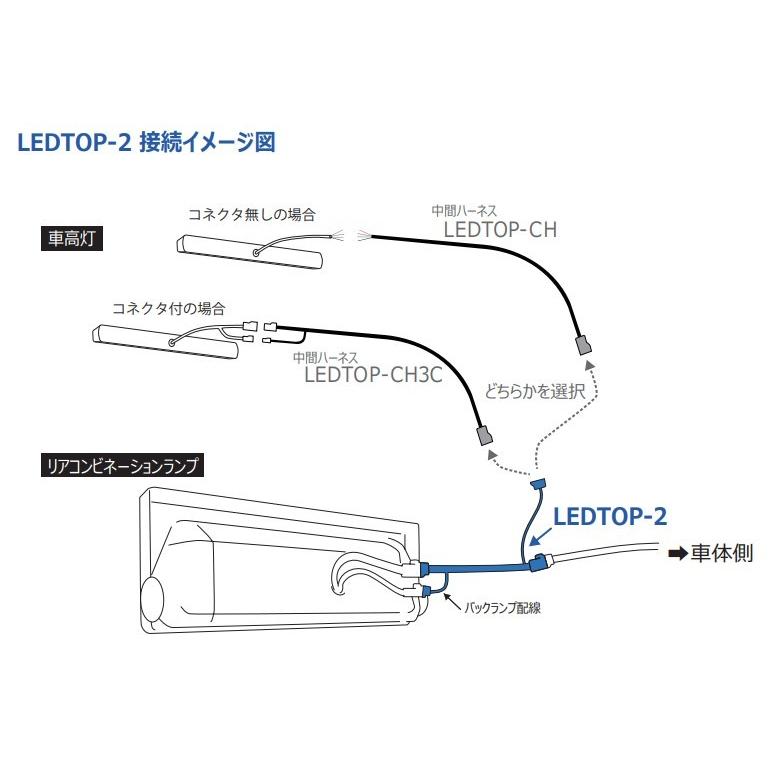 KOITO(小糸製作所) LEDTOP-2 分岐ハーネス LED車高灯 コイト｜mobil-cafe｜03