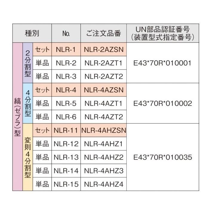 小糸製作所 KOITO(小糸製作所) NLR-4AZT2 大型後部反射器 ゼブラ型 四