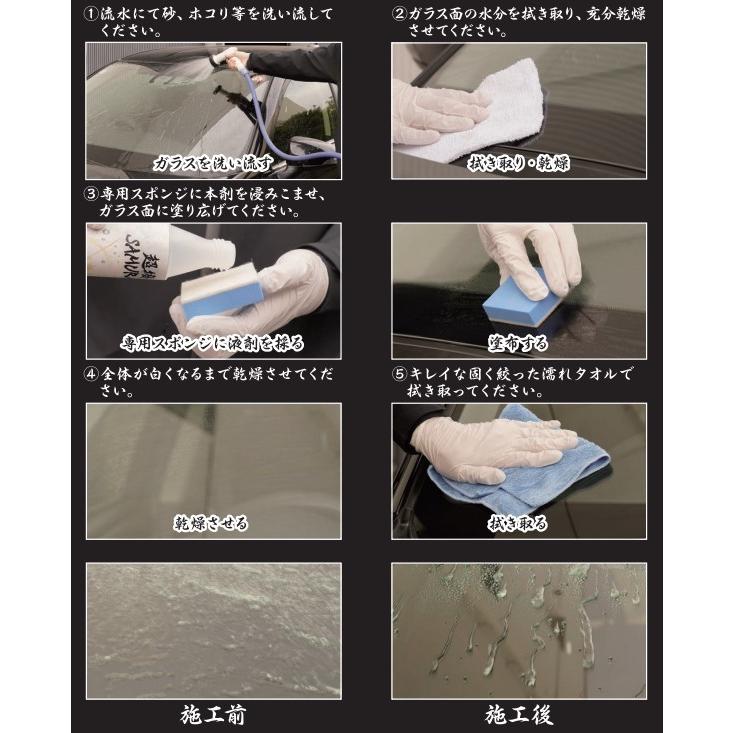 イチネンケミカルズ 000809 超撥SAMURAI 150ml 専用スポンジ付き