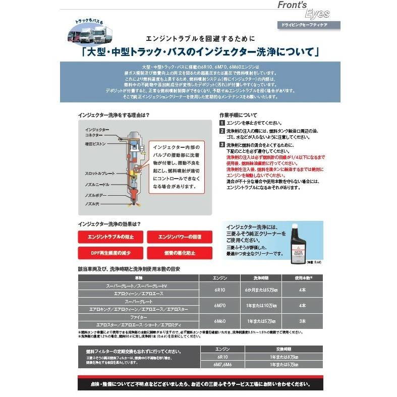 三菱ふそう (FUSO) 純正 インジェクションクリーナー QZ000688 インジェクター洗浄 ディーゼル燃料車専用 燃料噴射システム洗浄 DPF再生サイクル延長｜mobil-cafe｜02