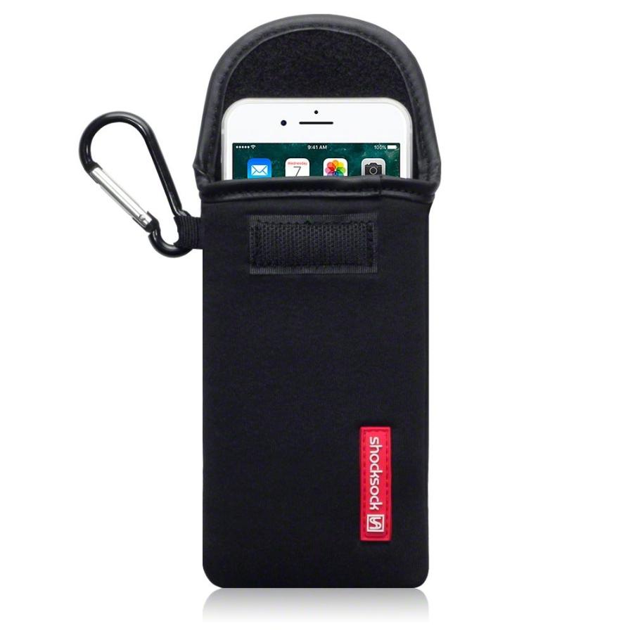 Shocksock Apple iPhone SE Neoprene Pouch Case with Carabiner Black