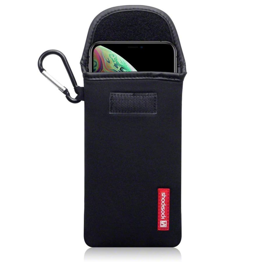Shocksock Apple iPhone XS Max Neoprene Pouch Case with Carabiner (Black