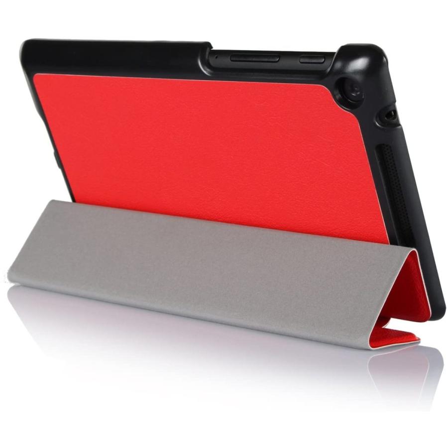 FYY Google Nexus 7 2013 Ultra Slim Lightweight Smart Cover Stand Case - Red｜mobile-fan-outlet｜04