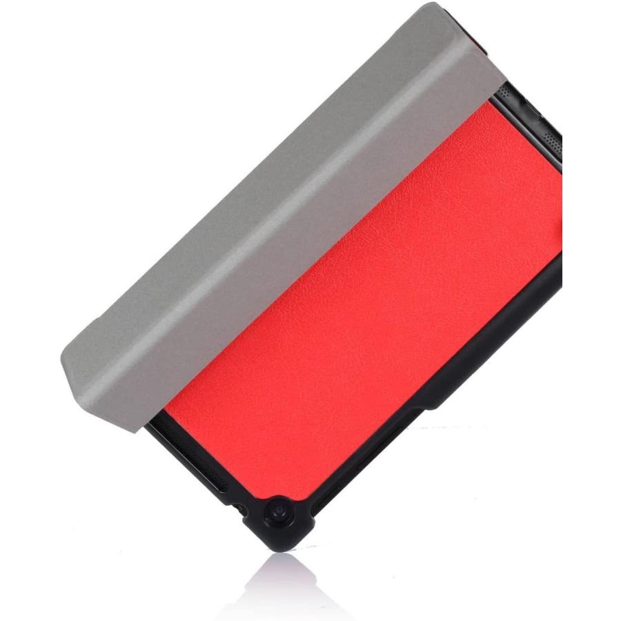 FYY Google Nexus 7 2013 Ultra Slim Lightweight Smart Cover Stand Case - Red｜mobile-fan-outlet｜05