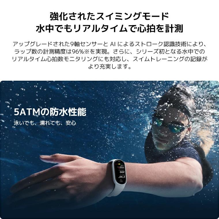 Xiaomi Smart Band 10 グレイシャーシルバー BHR07PSGLの画像